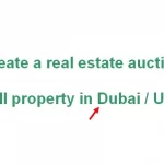 Create a real estate auction : sell property in Dubai Emirates (UAE) !